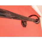 Kovácsoltvas karnis - fa erezett mintákkal - 110 cm