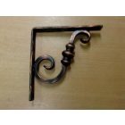 KOVÁCSOLTVAS POLCTARTÓ - 210X210 MM - RÉZ ANTIK