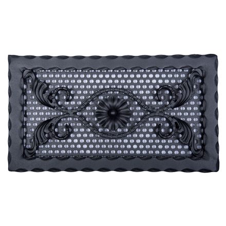 Kovácsoltvas kandalló szellőzőrács - 390 x 220 mm