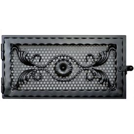   Kovácsoltvas kandalló szellőzőrács - nyitható - 440x220 mm
