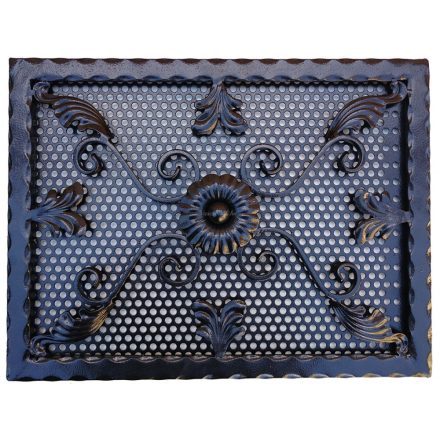 Kovácsoltvas kandalló szellőzőrács - 500 x 500 mm