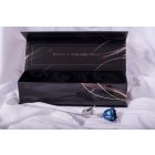 Kovácsoltvas örök rózsa díszdobozban METAL KÉK / KRÓM