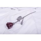 Kovácsoltvas örök rózsa díszdobozban PINK METAL/KRÓM