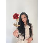 Kovácsoltvas örök rózsa – VÖRÖS/ARANY