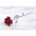 Kovácsoltvas örök rózsa – VÖRÖS/KRÓM