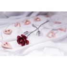 Kovácsoltvas örök rózsa – VÖRÖS/KRÓM