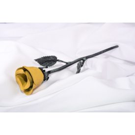 Kovácsoltvas mini rózsa – SÁRGA/ZÖLD