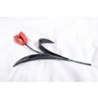 Kovácsoltvas tulipán - VÖRÖS ARANY ANTIK/ZÖLD