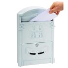 Kovácsoltvas postaláda - fehér